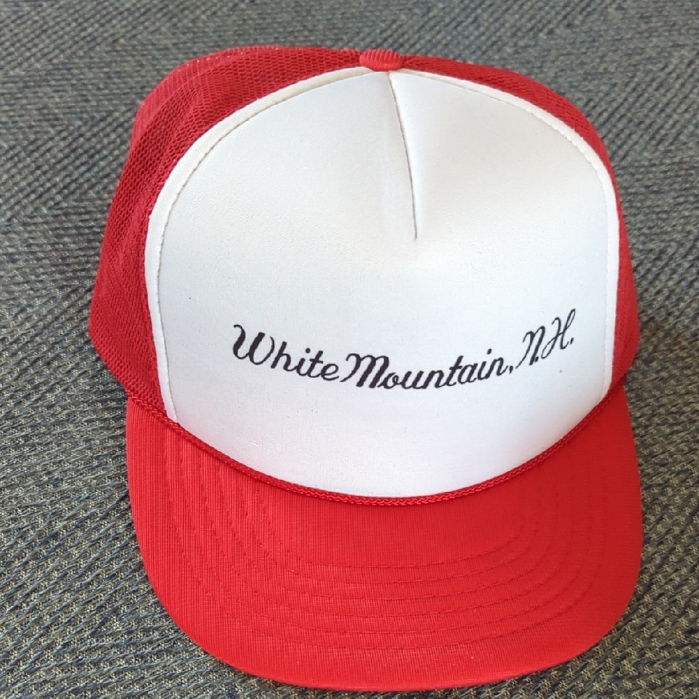 Red and White Trucker Hat 🧢